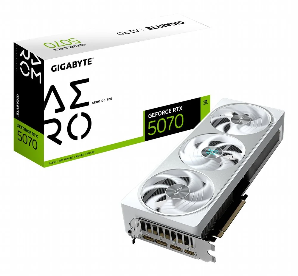 GIGABYTE GeForce RTX 5070 AERO OC | 12GB GDDR7 | DLSS 4 | Grafikkarte | Nvidia GPU