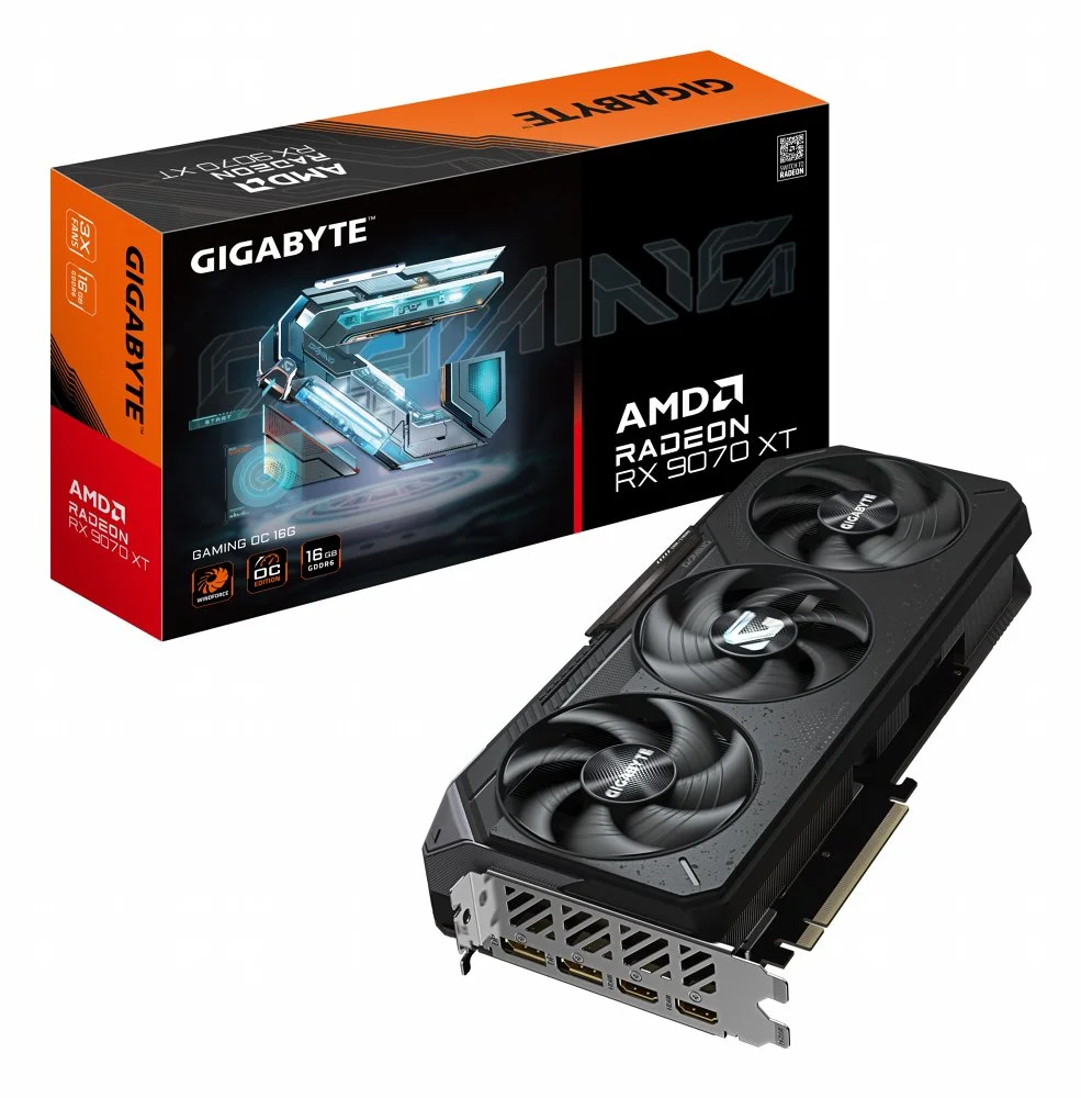 Gigabyte Radeon RX 9070 XT GAMING OC | 16GB GDDR6 VRAM | Grafikkarte | GPU | AMD
