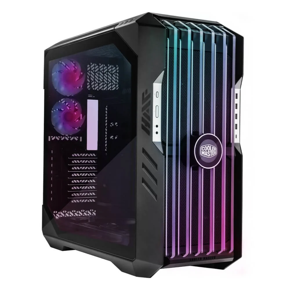 Cooler Master HAF 700 EVO | Full Tower Gehäuse | Grau | Panoramisches TG-Panel | ARGB- & LCD-Frontdisplay