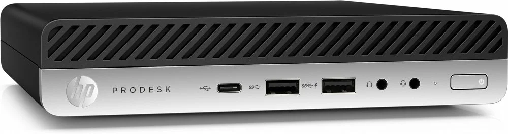 HP ProDesk 600 G4 Mini | Intel Core i5-8500T | 8GB RAM | 256GB SSD | 2x DisplayPort | Windows 11 Professional | Refurbished Silber