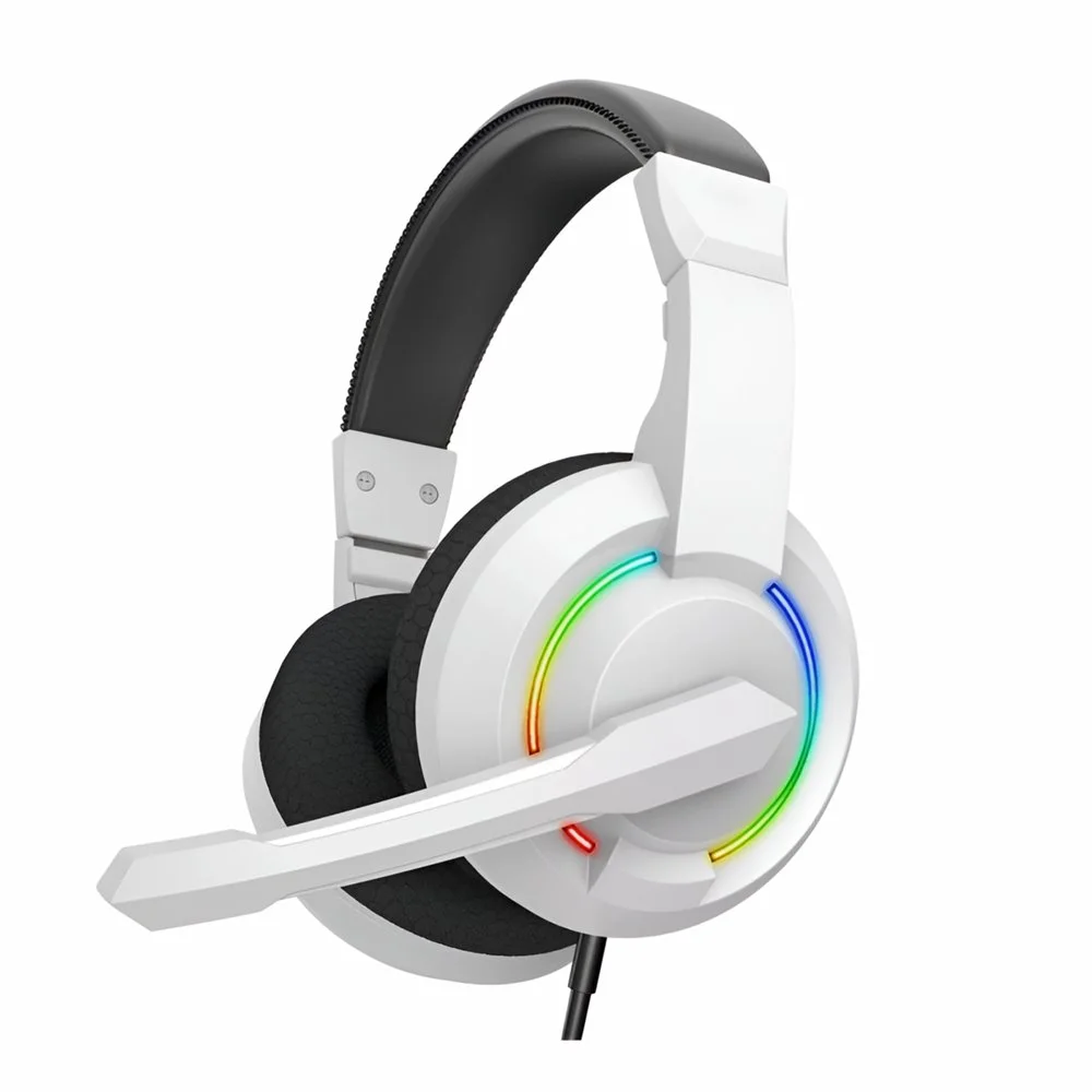 Baracuda HYDRA RGB Rainbow | Gaming-Headset 3,5 mm & USB | Weiß