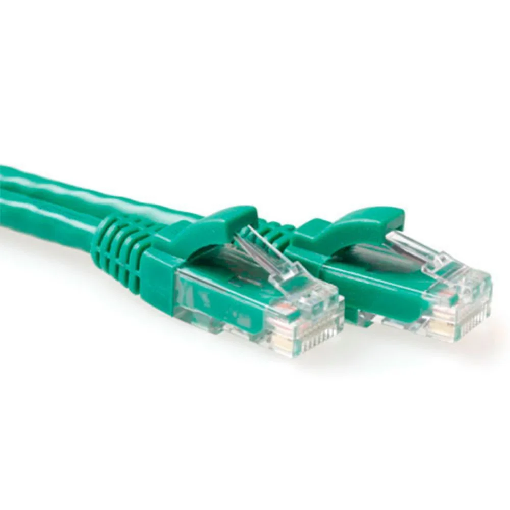 ACT UTP Cat 6A Patchkabel (IB2752) | 0,5 m | Knickschutz | Grün