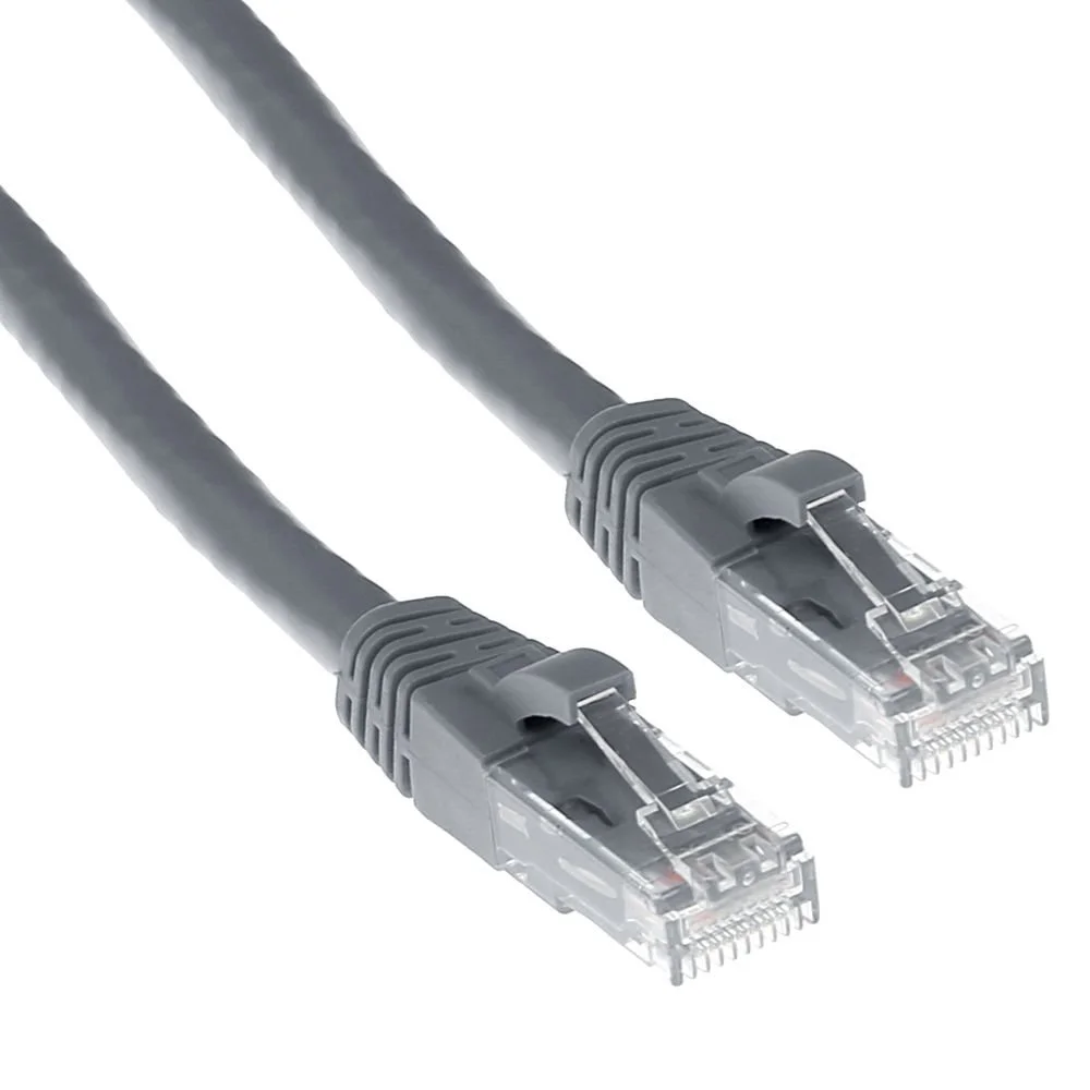 ACT U/UTP Cat. 6 Patchkabel | 15 m | Knickschutz | RJ45 | Grau