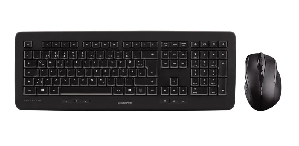 CHERRY DW 5100 | Kabellose Maus-und Tastaturkombination RF | QWERTY US International | Schwarz