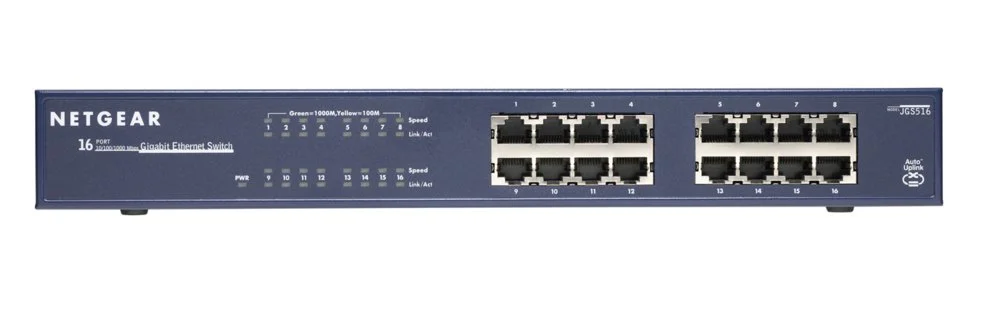 Netgear ProSAFE JGS516 | Unmanaged Switch | 16 Ports | Gigabit Ethernet (10/100/1000 Mbit/s)