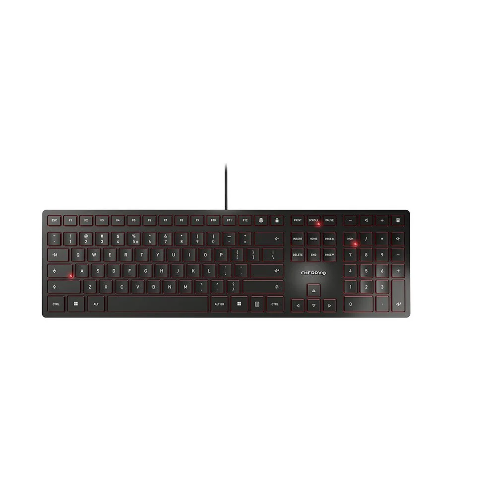 CHERRY KC 6000 Slim Tastatur USB US Englisch Schwarz