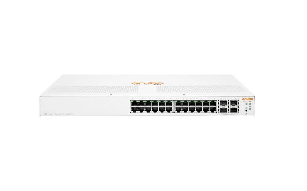 Aruba Instant On 1930 | Managed L2/L3 Switch | 24 Ports | Gigabit Ethernet (10/100/1000 Mbps) + 4 SFP/SFP+ | 1U Rack | Weiß