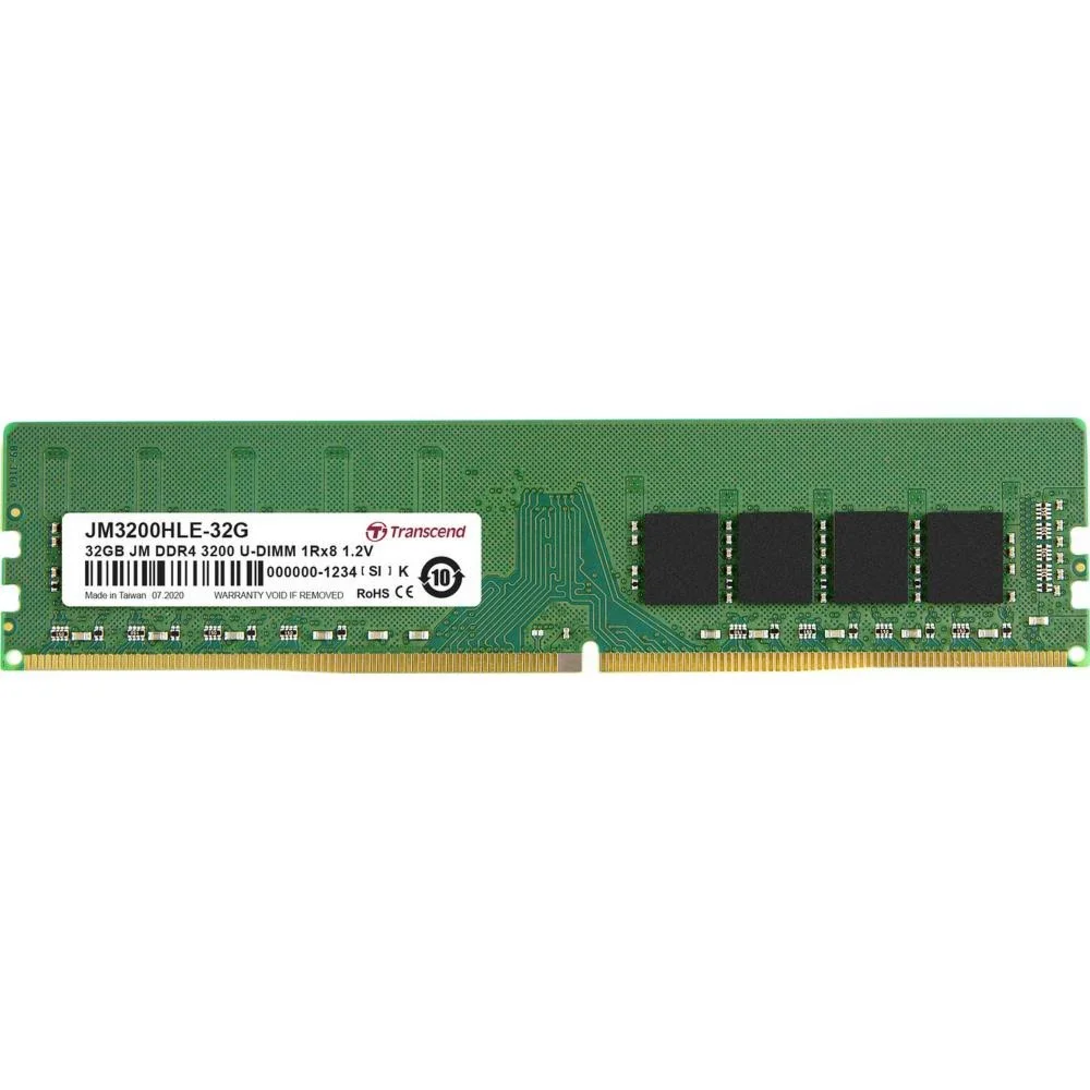 Transcend JetRam | 1x32GB DDR4 | 3200MHz | DIMM | CL22 | Speicher­modul | RAM