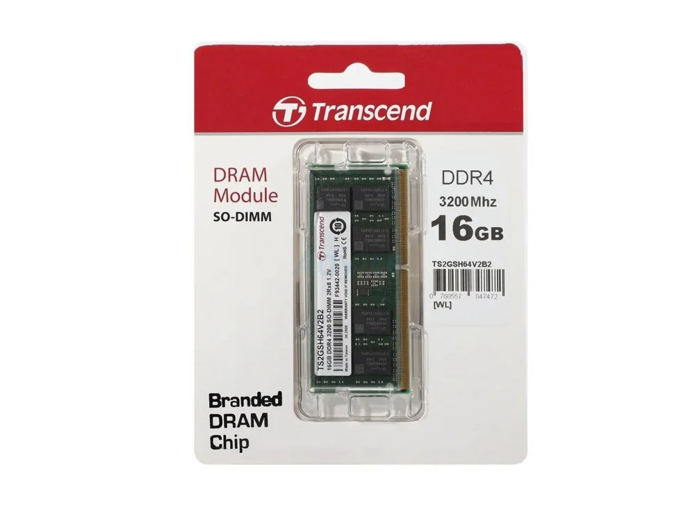 Transcend JetRam JM3200HSE-16G Speichermodul 16 GB 1 x 8 GB DDR4 3200 MHz