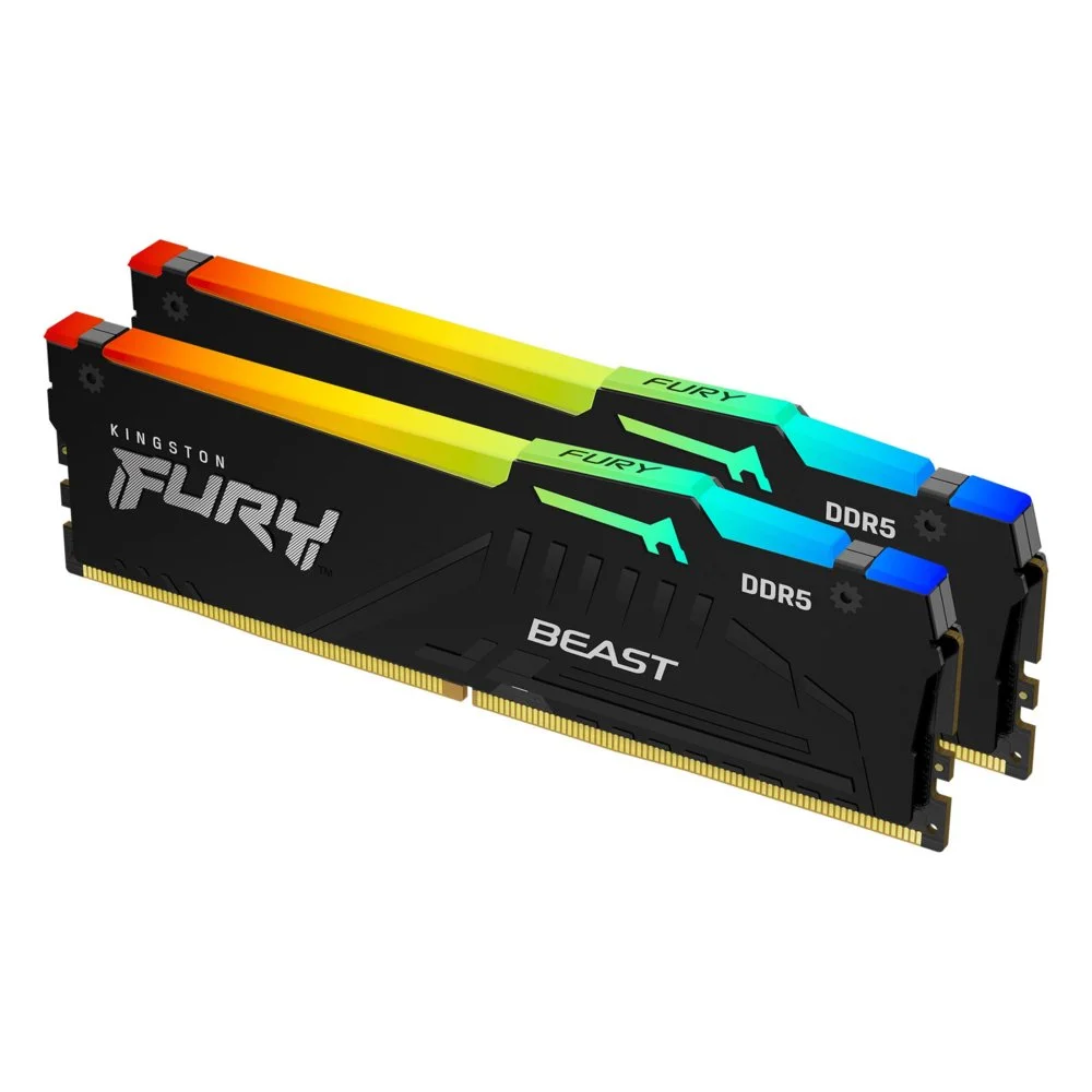 Kingston Fury Beast RGB | 64GB 2x32GB DDR5 | 5600MHz | DIMM | CL36 | Speicher­modul | RAM
