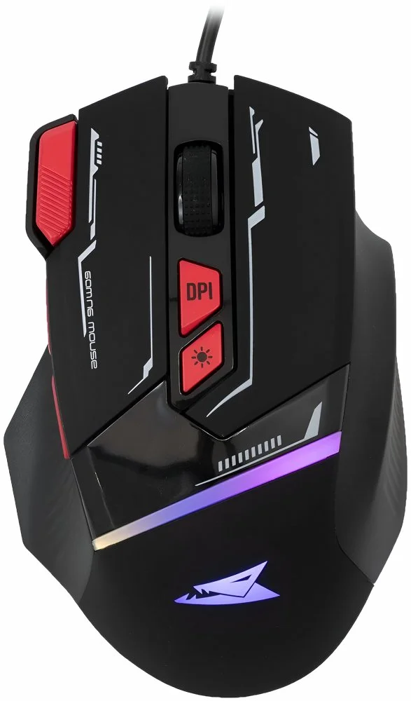 Baracuda MANTA RGB | Kabelgebundene Gaming-Maus | Rechtshändig | USB-A | 12800 DPI | Schwarz