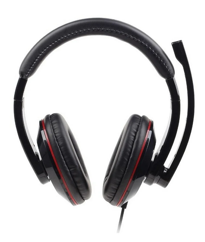 Gembird MHS-001 | Kabelgebundenes On-Ear-Headset mit USB-A-Anschluss | Schwarz