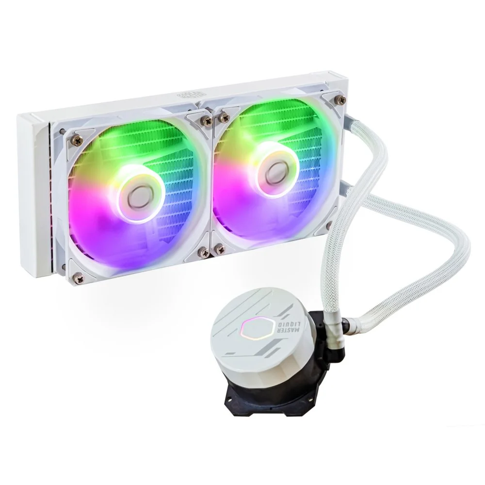 Cooler Master MasterLiquid 240L ARGB | White Edition | All-in-One CPU-Wasserkühlung
