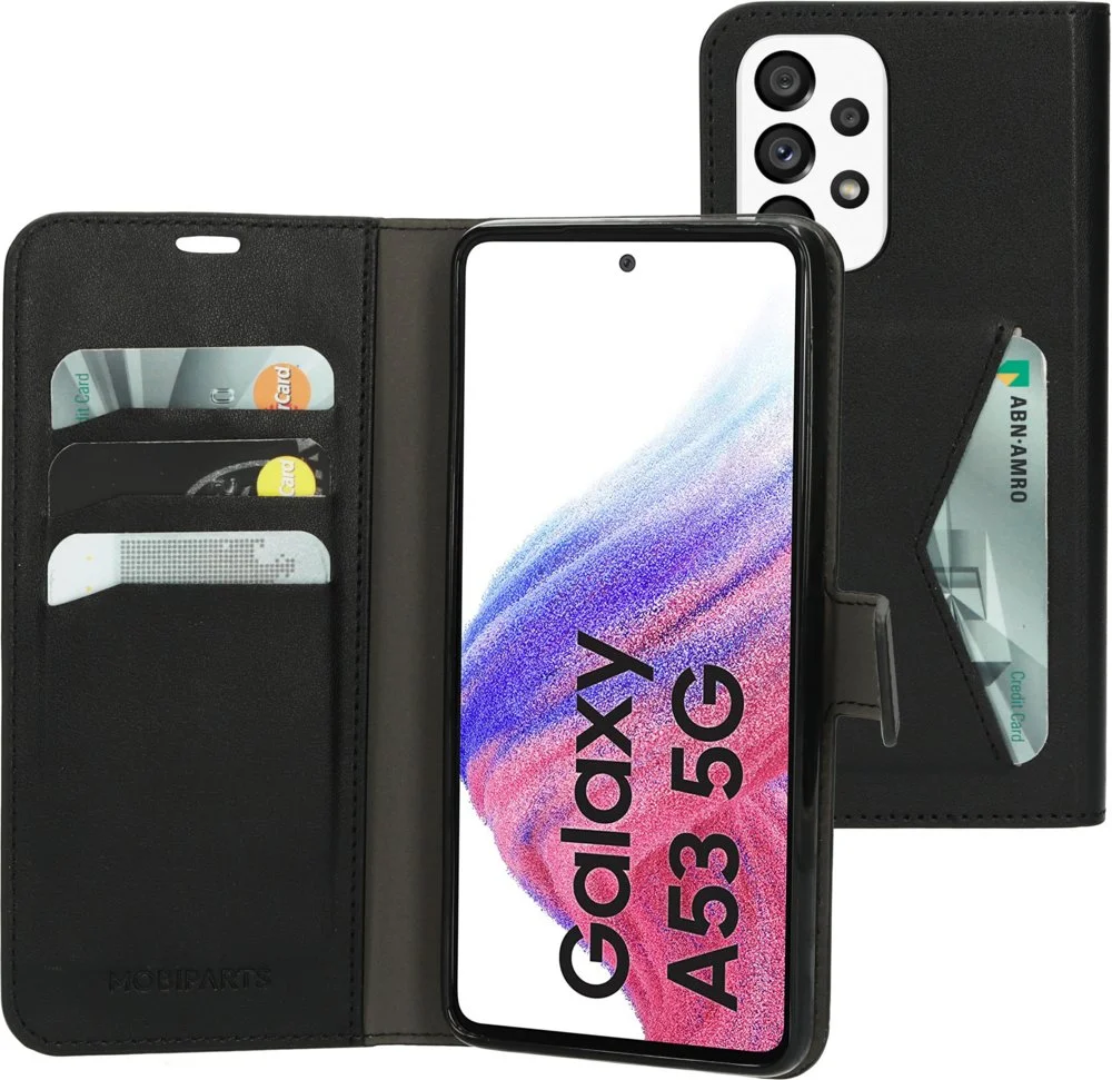Mobiparts Classic Wallet Handy-Schutzhülle 16,5 cm (6.5 Zoll) Geldbörsenhülle Schwarz