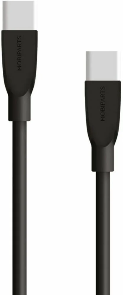 Mobiparts USB-C-auf-USB-C-Kabel | 3 A 60 W | 2 Meter | Schwarz
