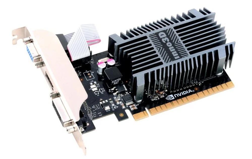 Inno3D GeForce GT 710 | 2GB DDR3 VRAM | Low Profile | Grafikkarte | Nvidia GPU