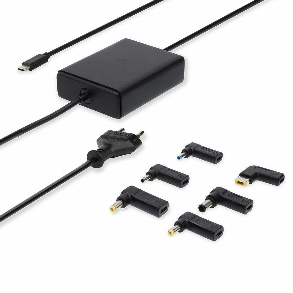 Nedis NBAU65110BK | Notebook-Netzteil (GaN) | 65 W | USB-C Stromversorgung | Schwarz