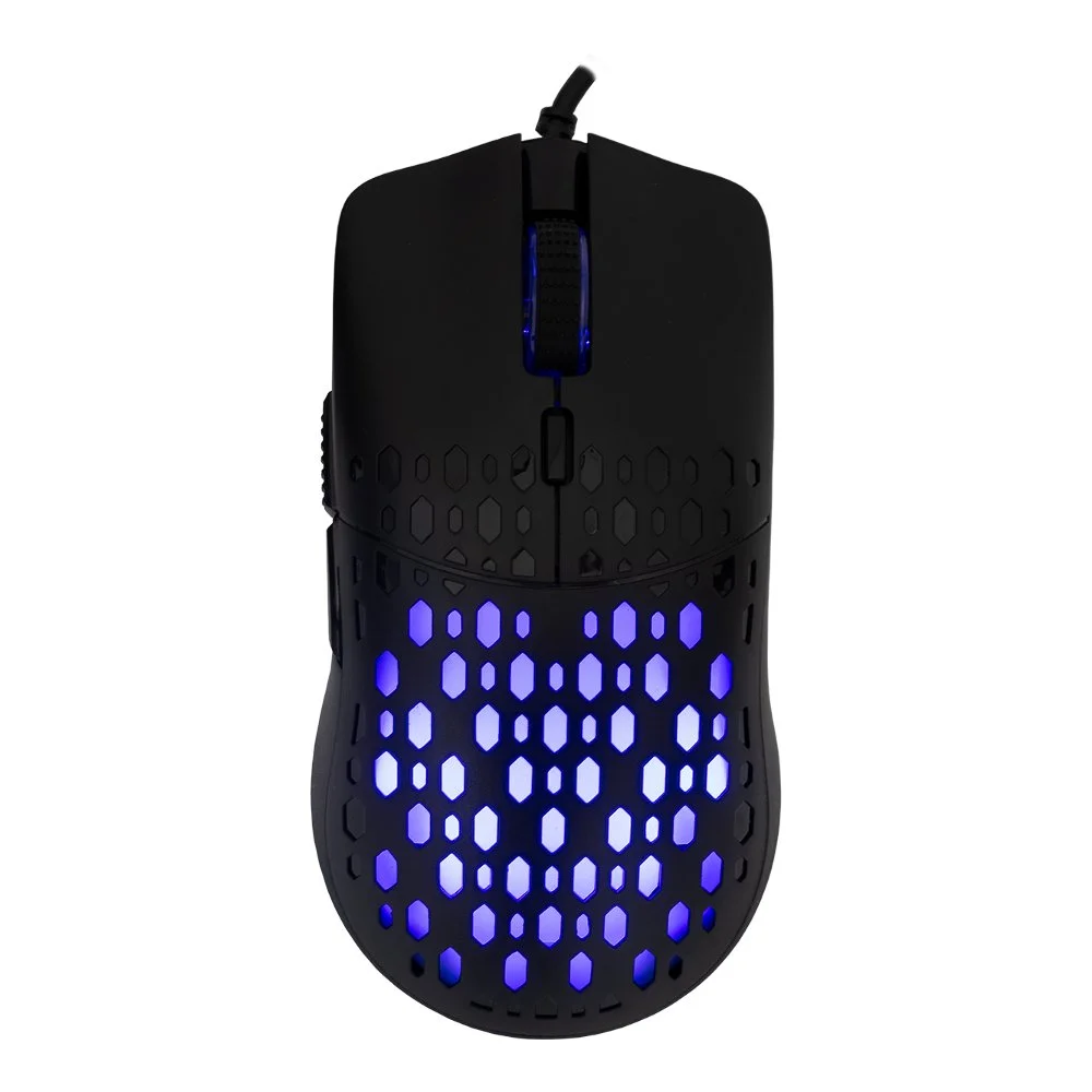 Baracuda OCTOPUS RGB | Kabelgebundene Gaming-Maus | Rechtshändig | USB-A | 3600 DPI | Schwarz