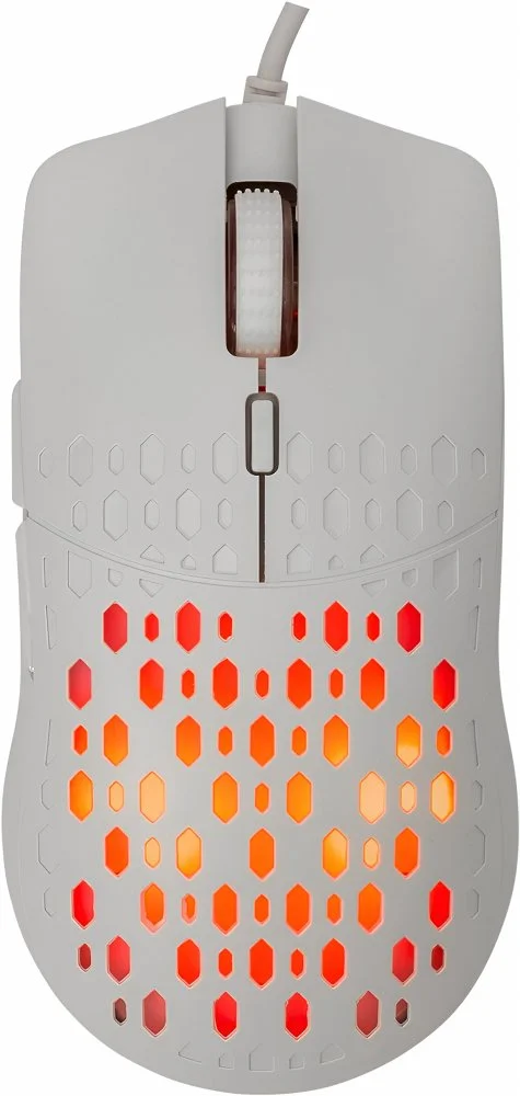 Baracuda OCTOPUS RGB | Kabelgebundene Gaming-Maus | Rechtshändig | USB-A | 3600 DPI | Weiß