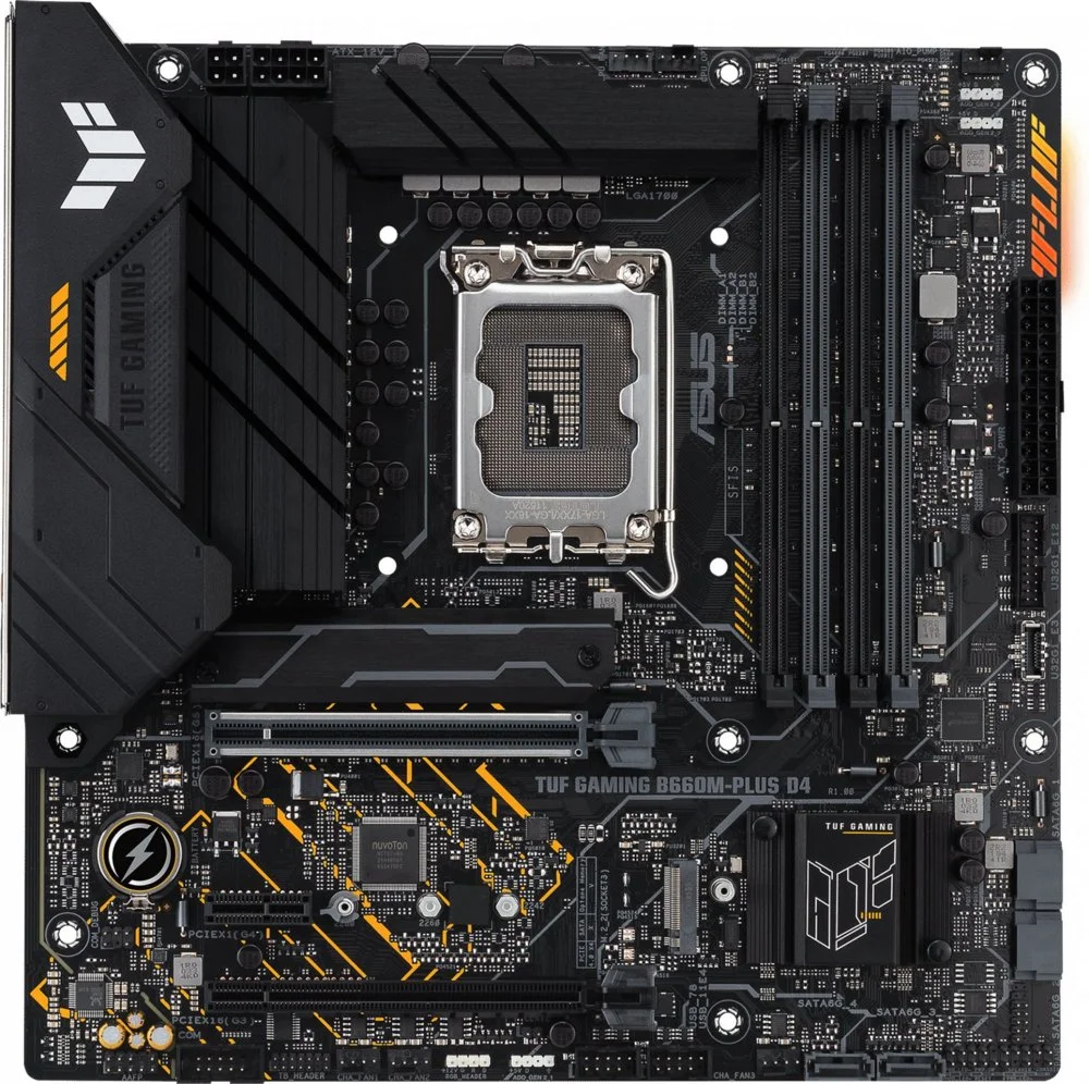 ASUS TUF GAMING B760M-PLUS D4 | Sockel LGA 1700 | Intel B760 | 4xDDR4 | Micro-ATX | Mainboard | Open Box