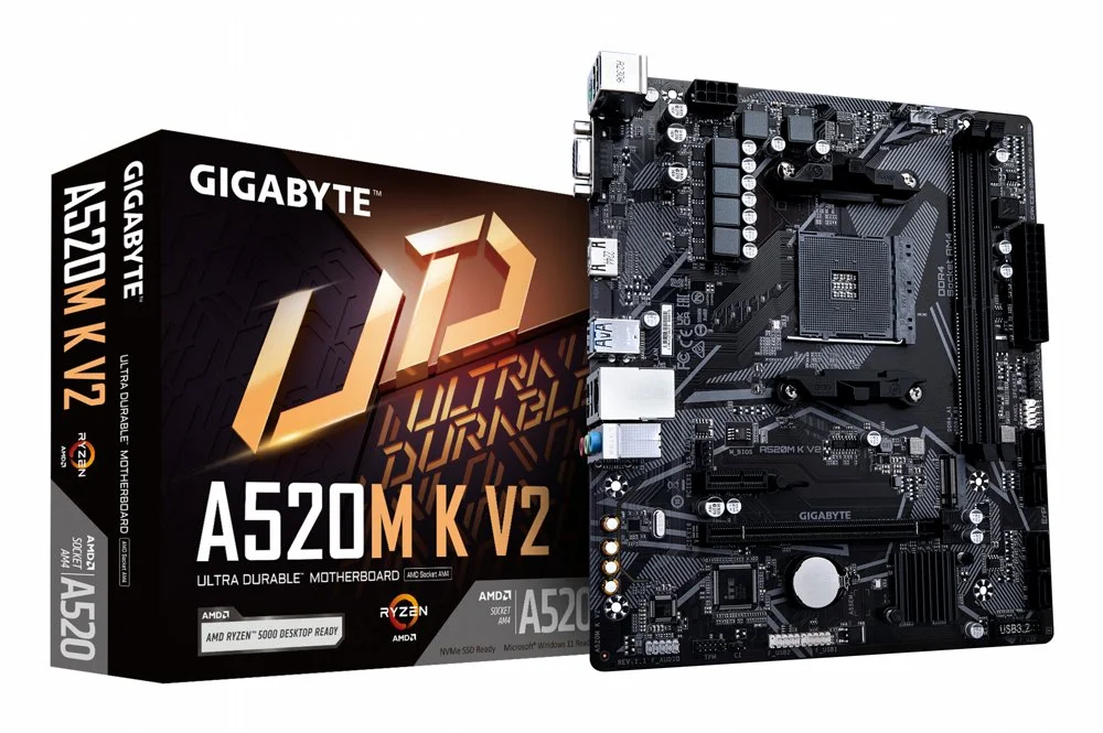 Gigabyte A520M-K V2 | Sockel AM4 | AMD A520 | 2x DDR4 | Micro-ATX | Mainboard | Ausstellungsstück