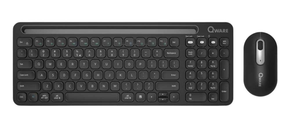 QWARE Wireless Desktop Combo Florence Schwarz | Rückläufer
