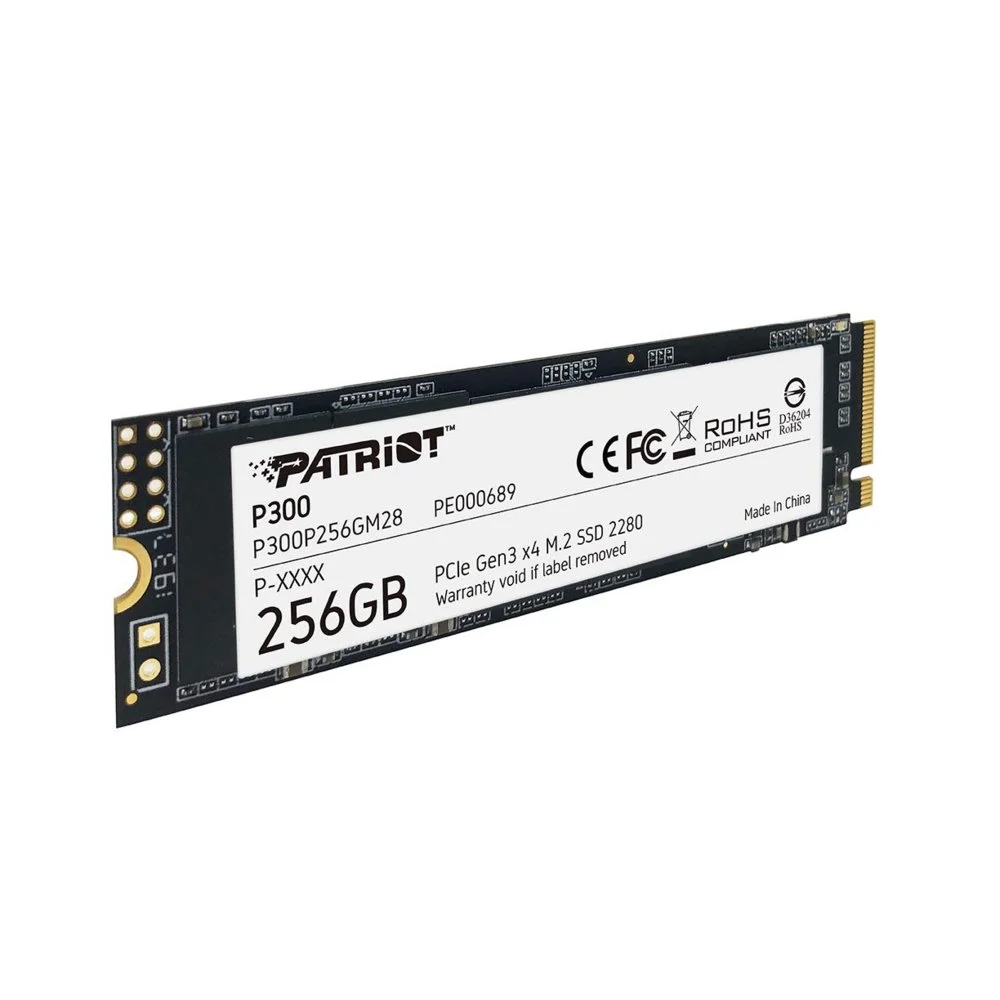 Patriot P300 | 256GB NVMe SSD | M.2 Gen3 | 1.700MB/s Lesen | 1.100MB/s Schreiben