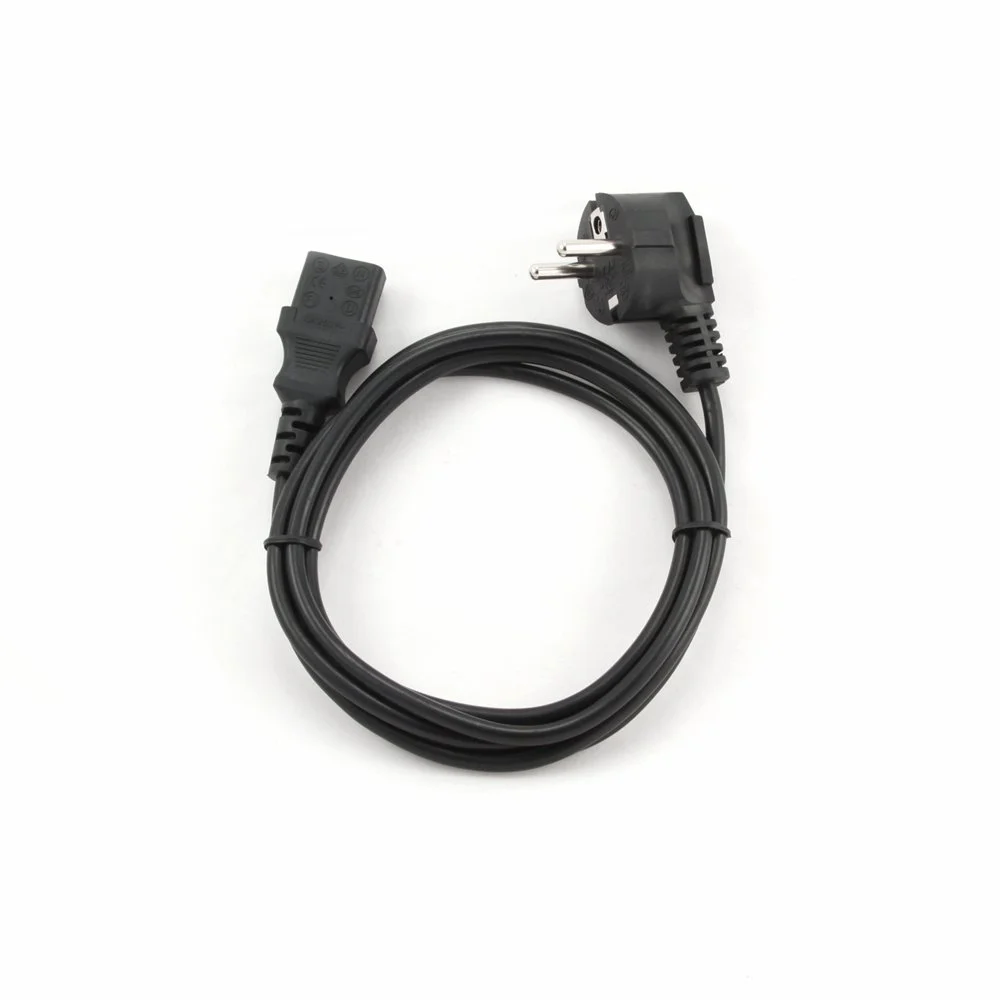 Gembird PC-186 | 1,8 m Stromkabel | CEE 7/4 Stecker auf C14 | Schwarz | VDE-geprüft