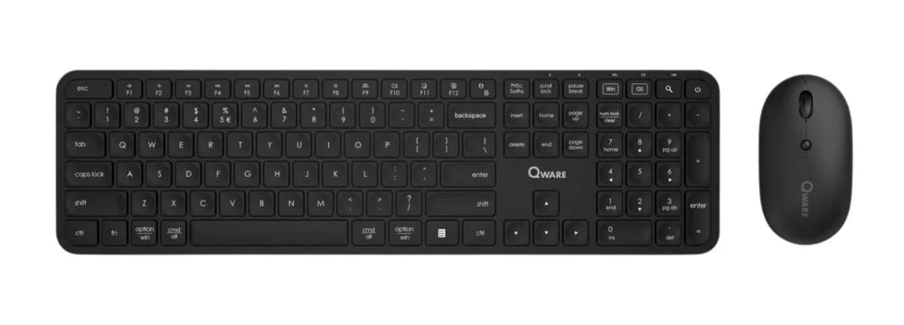 Qware Eastbourne | Kabellose Maus- und Tastaturkombination | QWERTY