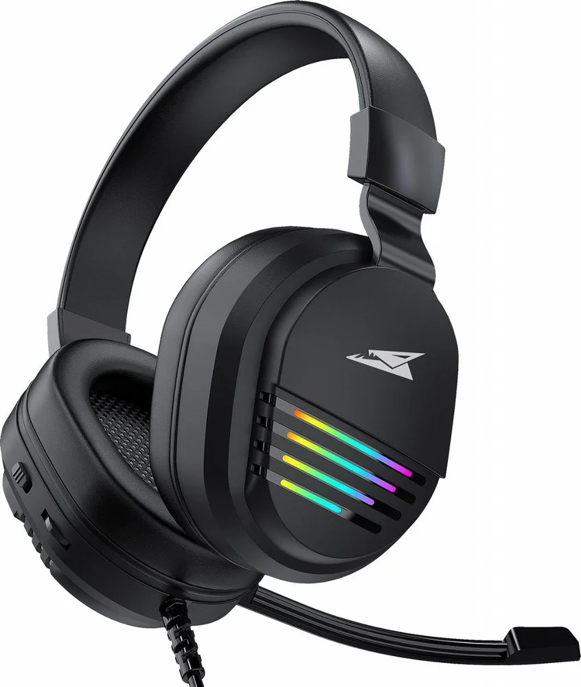 Baracuda PEARL RGB | On-Ear Gaming Headset 3,5mm und USB | Schwarz