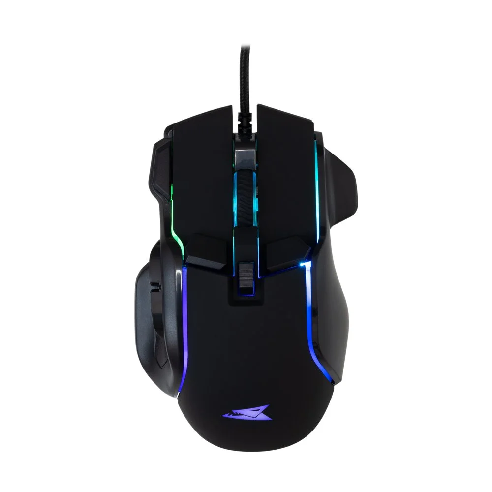 Baracuda PIRANHA RGB | Kabelgebundene Gaming Maus | USB-A | 7200 DPI | Schwarz
