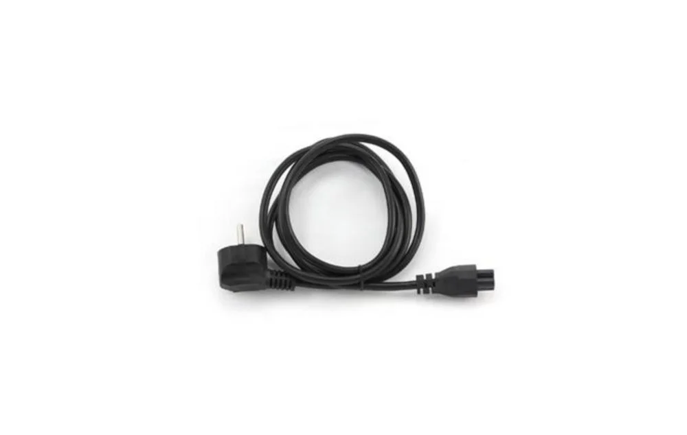 Longwell 3-poliges Mickey Mouse (C5) EU-Netzkabel | 1,8 m | Schwarz