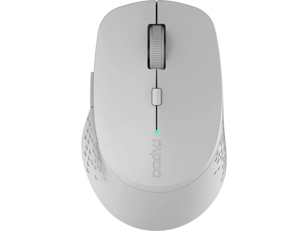 Rapoo M300 Silent | Kabellose Maus | Für Links- und Rechtshänder | RF-Funk + Bluetooth | Optisch | 1600 DPI