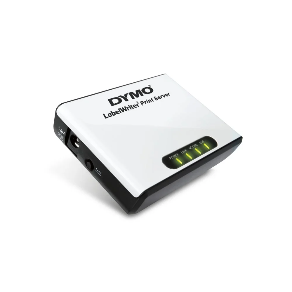 DYMO Printserver | 1x Ethernet | 100 Mbit/s | Für die gemeinsame Nutzung von Netzwerkdruckern | Kompaktes Design