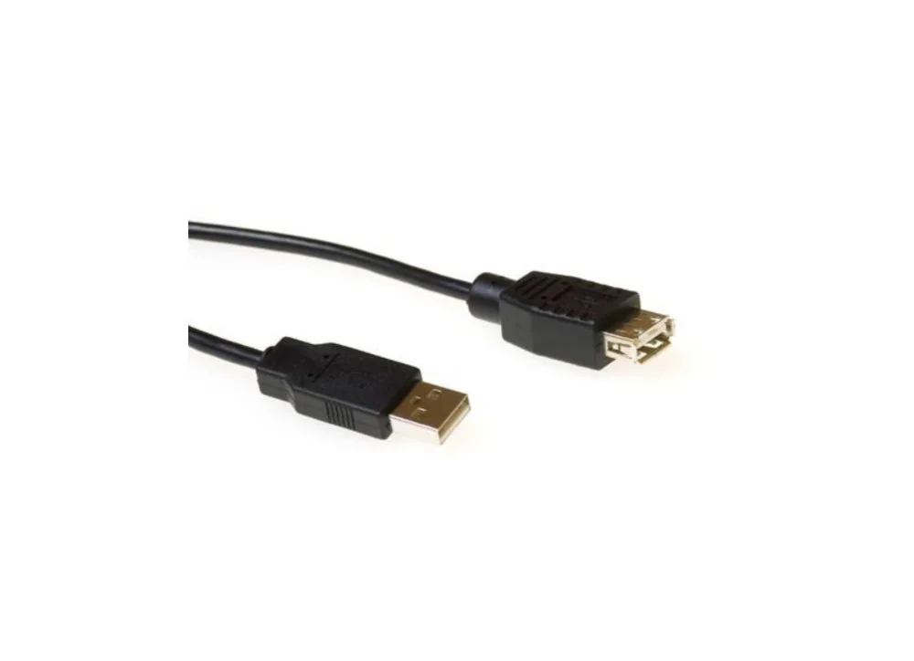 ACT AC3095 | USB 2.0 Verlängerungskabel | USB-A Stecker auf USB-A Buchse | Schwarz