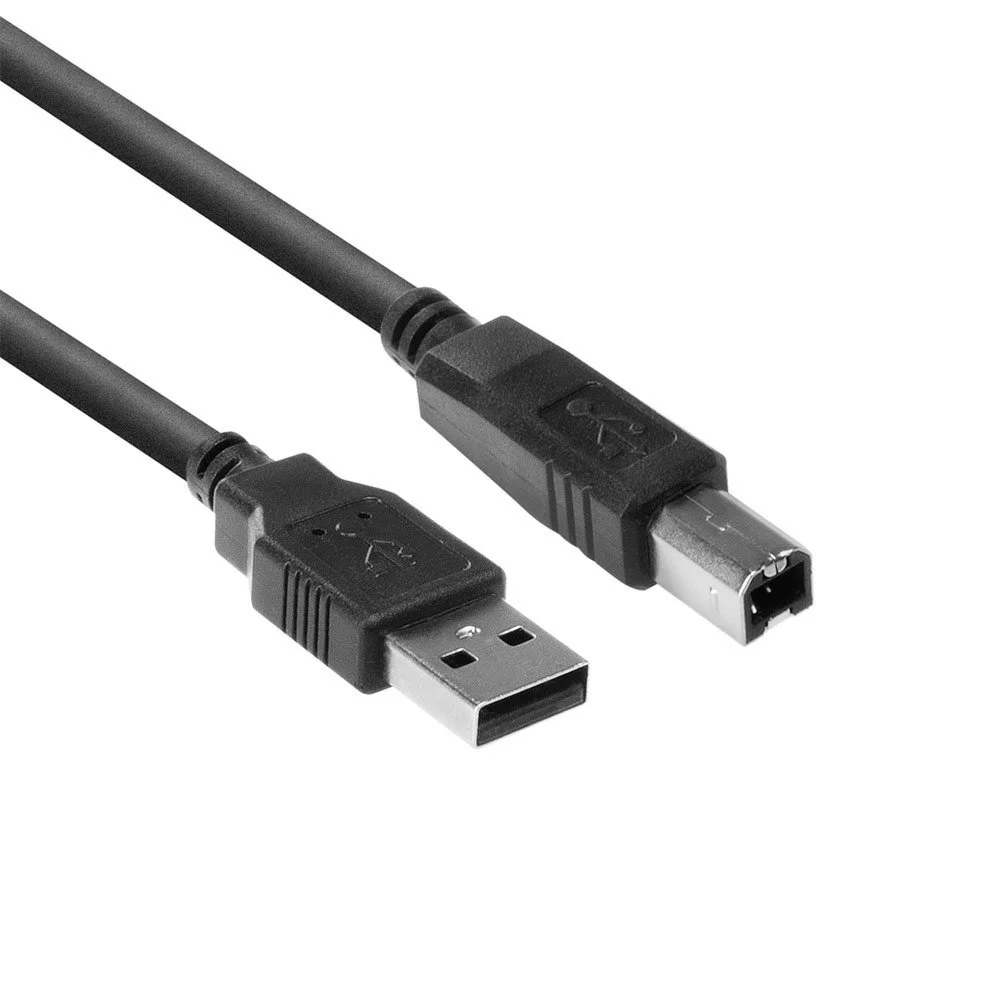ACT SB2405 | 1,8 m USB 2.0 A auf B Kabel | Schwarz