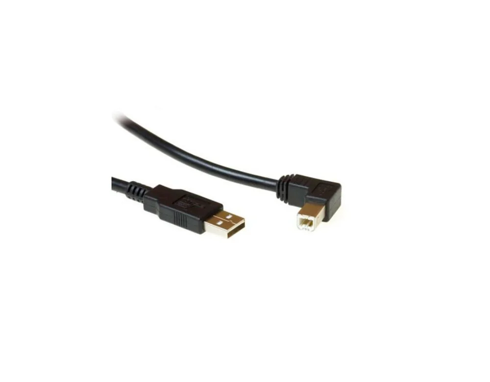 ACT | USB 2.0-Kabel | USB-A auf USB-B (Winkelstecker)