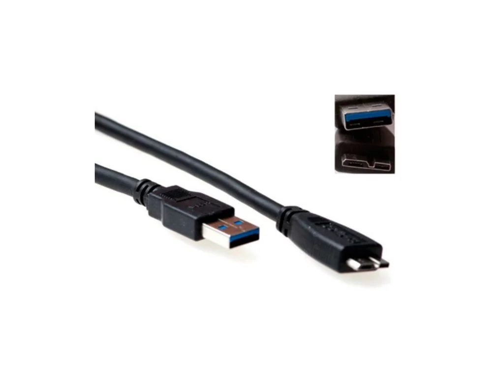 ACT SB3028 | USB 3.2 Gen 1 | USB-A auf Micro-USB-B | 0,5 m | Schwarz