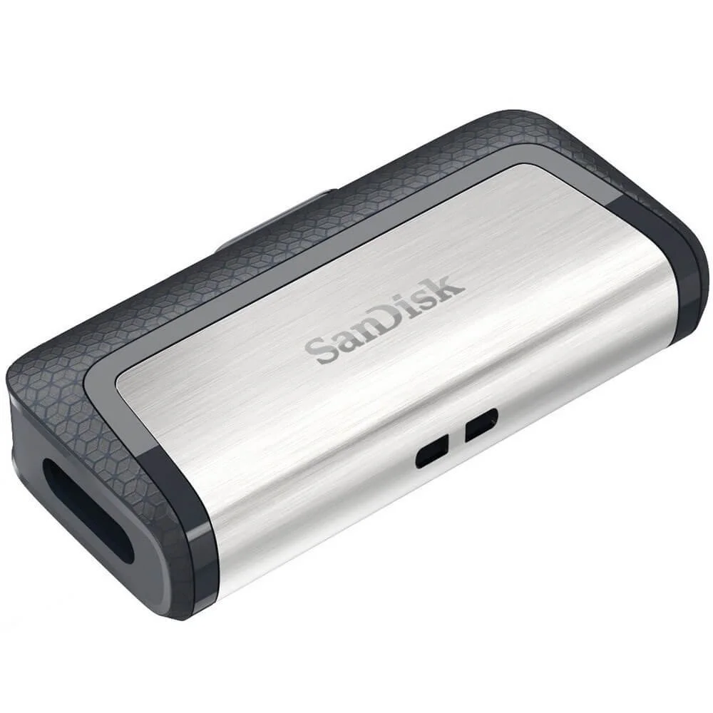 SanDisk Ultra Dual Drive USB Typ-C | 64 GB USB-Stick | USB Typ-A / USB Typ-C 3.2 Gen 1 (3.1 Gen 1) | Schwarz, Silber