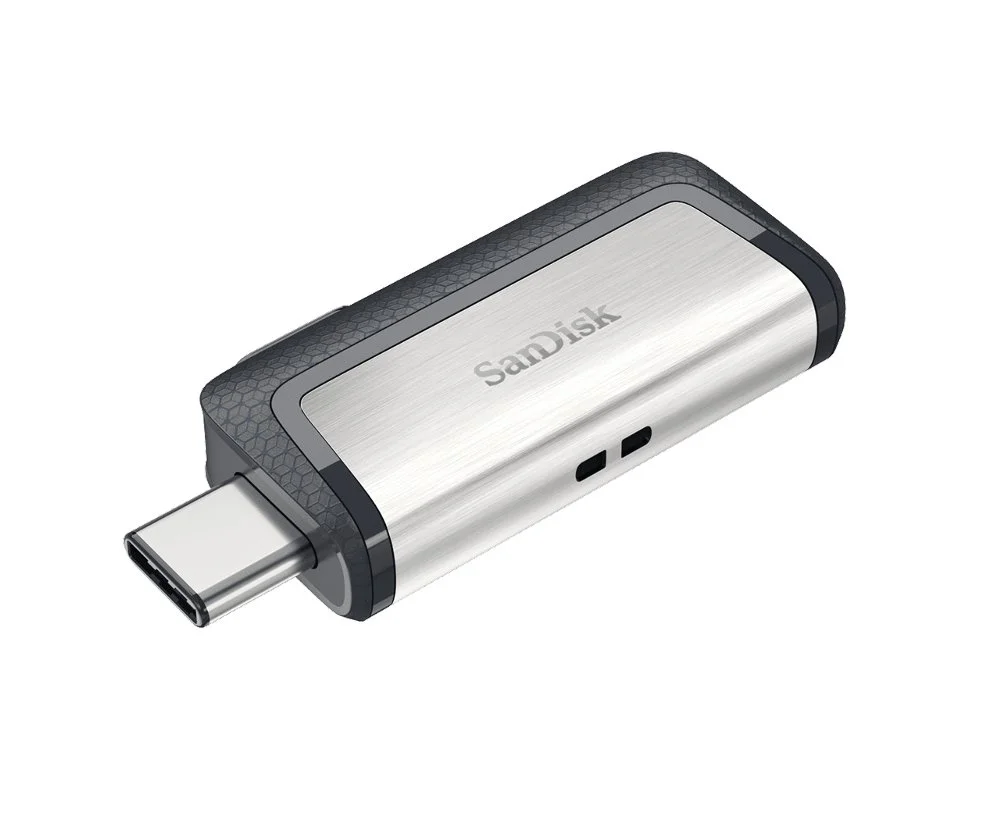 SanDisk Ultra Dual Drive USB Typ-C | 128 GB USB-Stick | USB Typ-A / USB Typ-C 3.2 Gen 1 (3.1 Gen 1) | Schwarz, Silber