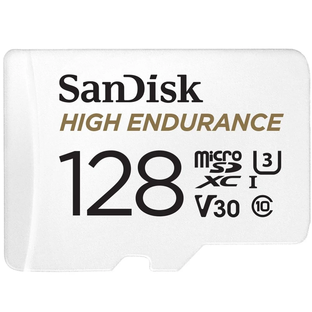 SanDisk High Endurance | MicroSDXC | 128GB | Class 10 | UHS-I U3