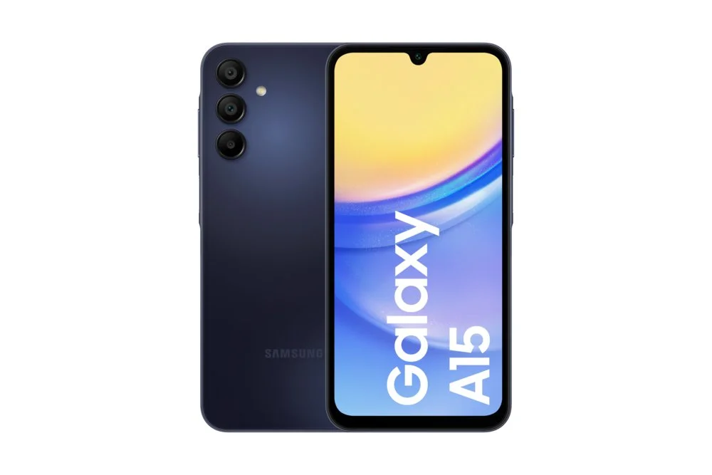Samsung Galaxy A15 | 6,5" Display | Android 14 | 4G | 4 GB RAM | 128 GB Speicher | 5000 mAh | Schwarz/Blau