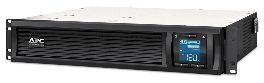APC Smart-UPS SMC1000I-2UC | 1000 VA / 600 W | 2U Rackmount | 4x IEC C13 Steckdosen | AVR Spannungsregelung | LCD-Display | SmartConnect