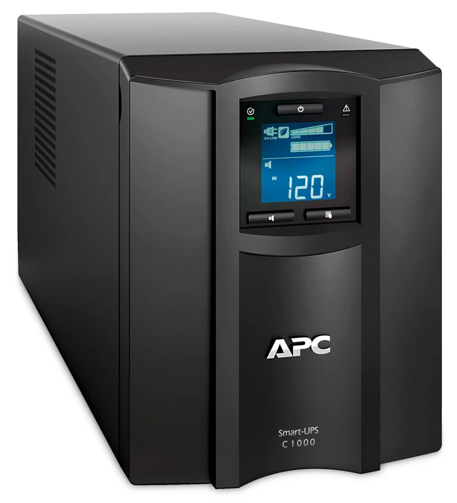 APC Smart-UPS SMC1000IC | 1000 VA / 600 W | Tower-USV | 8x IEC C13 Steckdosen | Reine Sinuswelle | AVR Spannungsregelung | LCD-Display | SmartConnect