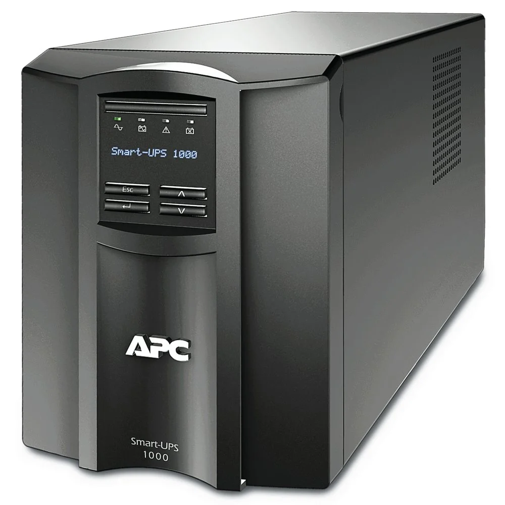 APC Smart-UPS SMT1000IC | 1000 VA / 700 W | 8x IEC C13 Steckdosen | Reine Sinuswelle | SmartConnect & SmartSlot | AVR Spannungsstabilisierung | LCD-Display