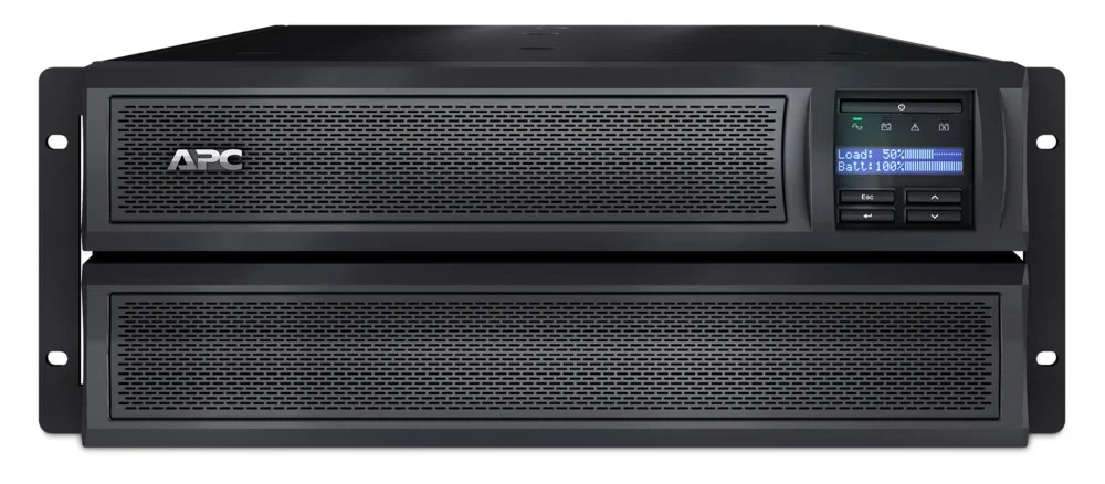 APC Smart-UPS X SMX2200HV | 2200 VA / 1980 W | 4U Rack/Tower Convertible | 8x IEC C13 & 2x IEC C19 Steckdosen | Reine Sinuswelle | AVR Spannungsregelung | LCD-Display | Erweiterbare Laufzeit