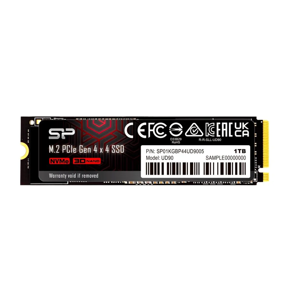 Silicon Power UD90 | 1TB NVMe SSD | M.2 Gen4 | 4.800MB/s Lesen | 4.200MB/s Schreiben