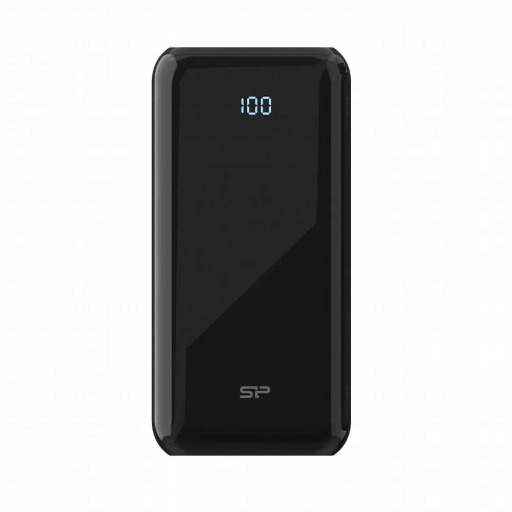Silicon Power QS28 Powerbank | 20000 mAh | 18 W Leistungsabgabe | 3 Anschlüsse: USB-C & USB-A | LED-Anzeige | Schwarz