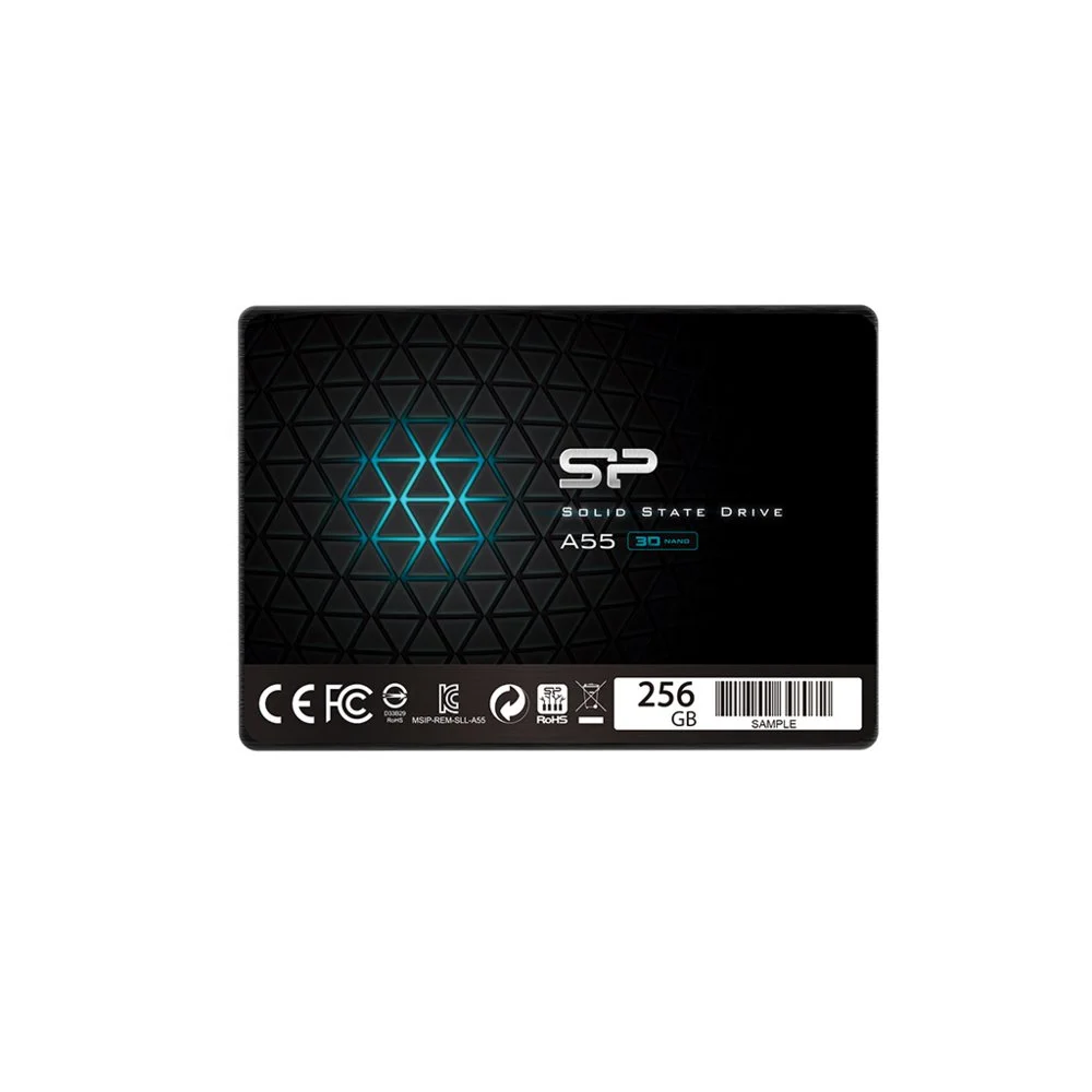 Silicon Power A55 | 256GB SATA SSD | 2,5'' | 460MB/s Lesen | 450MB/s Schreiben