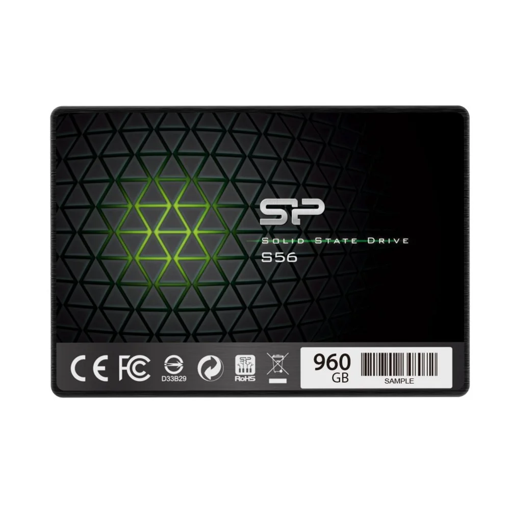 Silicon Power Slim S56 | 480GB SATA SSD | 2.5 Zoll | 560MB/s Lesen | 530MB/s Schreiben